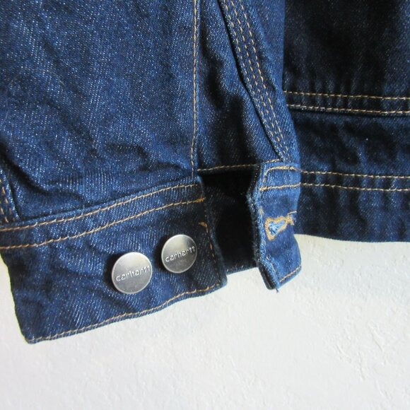 CARHARTT Women's Denim Size XL Work Relaxed Fit Jacket - Picture 5 of 7
